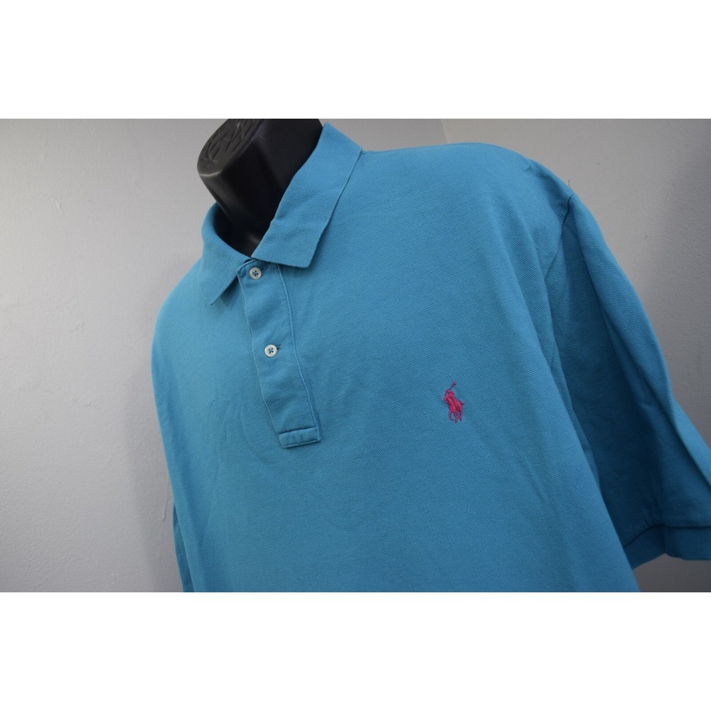 Polo Ralph Lauren Golf Polo Blue Classic Fit Short Sleeve Mens Size 3XB BIG 3X